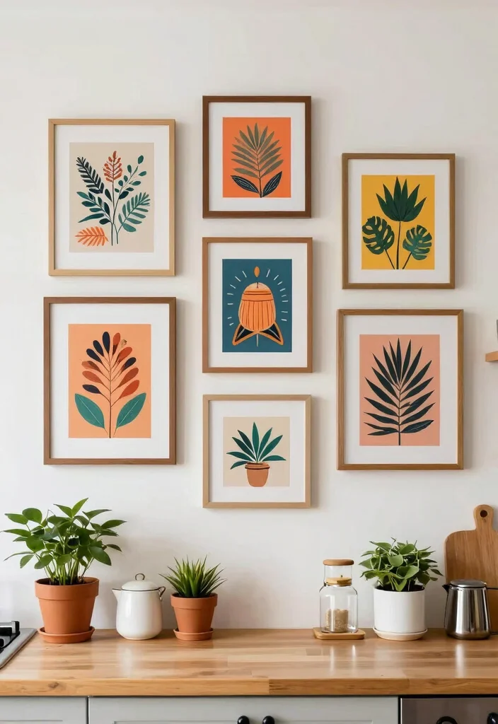 25+ Boho Kitchen Ideas for an Artistic Relaxed Space 24 25 Boho Kitchen Ideas for an Artistic Relaxed Space 4. Artistic Framed Prints 0