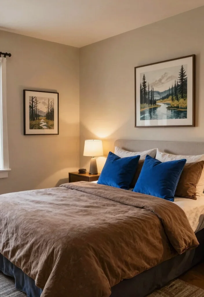 25+ Brown Bedroom Ideas for a Warm Earthy Feel 48 25 Brown Bedroom Ideas for a Warm Earthy Feel 18. Brown and Blue Tones 0