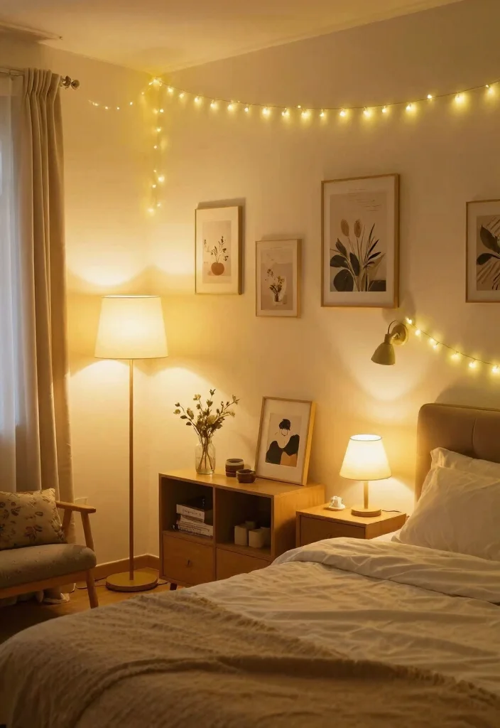 25 Colorful Bedroom Ideas That Bring Energy and Joy 13. Layered Lighting 0