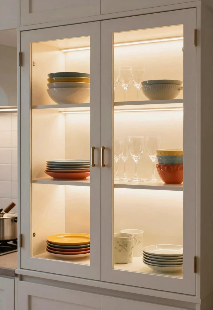 25 Galley Kitchen Ideas That Make Small Spaces Shine 18. Add Glass Doors to Cabinets 0