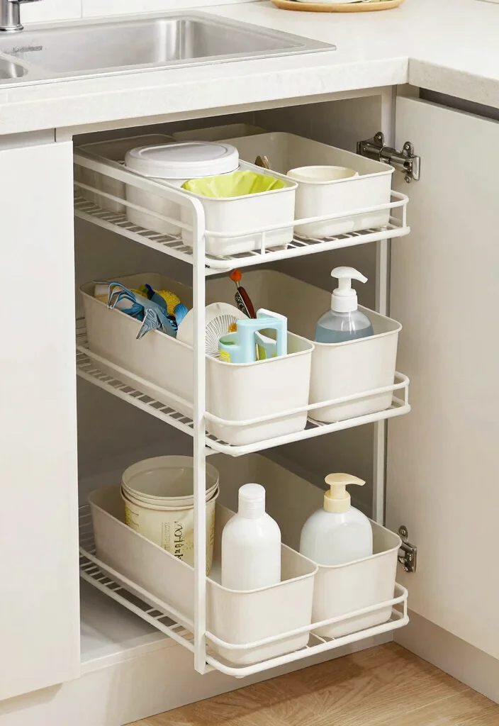 25 Galley Kitchen Ideas That Make Small Spaces Shine 23. Maximize Under sink Storage 0