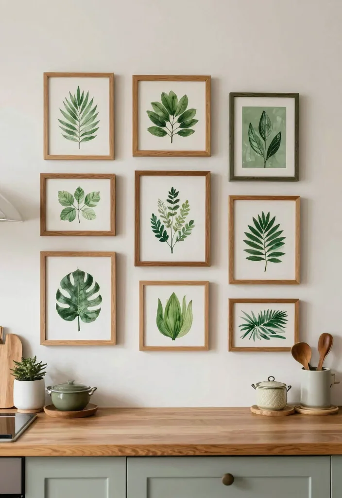 25+ Green Kitchen Ideas for a Fresh Natural Look 32 25 Green Kitchen Ideas for a Fresh Natural Look 12. Green Wall Art 0