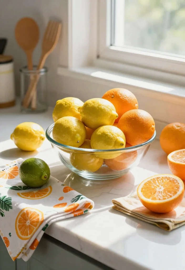 25+ Green Kitchen Ideas for a Fresh Natural Look 57 25 Green Kitchen Ideas for a Fresh Natural Look 17. Fresh Citrus Decor 0