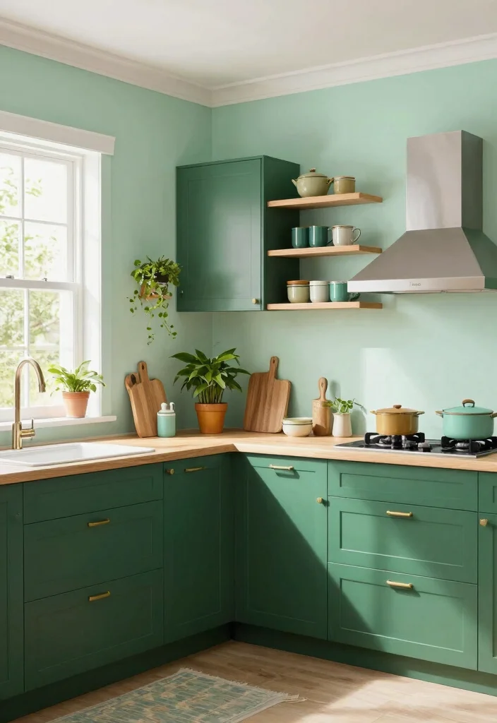 25+ Green Kitchen Ideas for a Fresh Natural Look 26 25 Green Kitchen Ideas for a Fresh Natural Look 6. Green Color Schemes 0