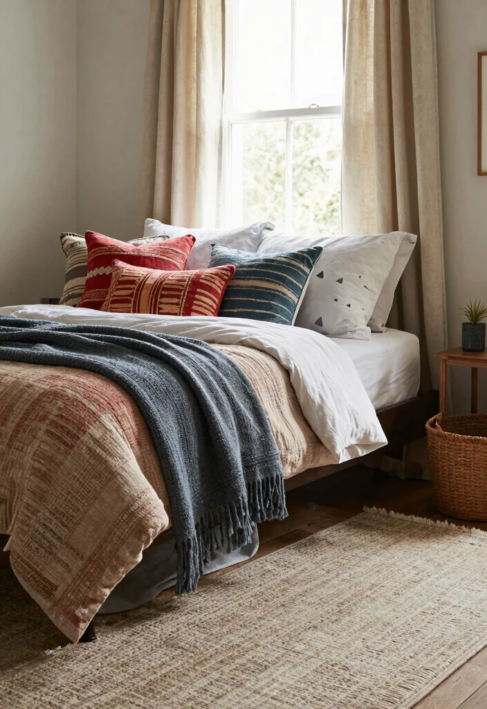 25 Guest Bedroom Ideas to Make Visitors Feel at Home 14. Incorporate Textiles for Warmth 0
