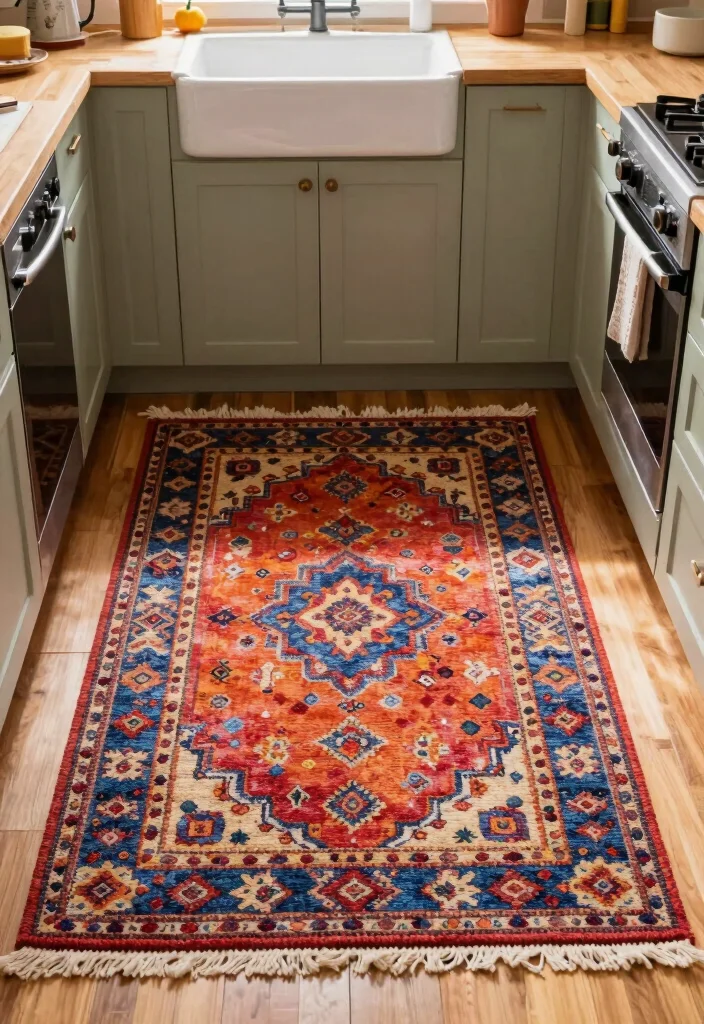 25 IKEA Kitchen Ideas That Are Budget Friendly and Stylish 14. Add a Rug for Comfort 0