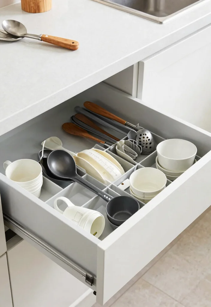 25 IKEA Kitchen Ideas That Are Budget Friendly and Stylish 6. Use Drawer Dividers 0