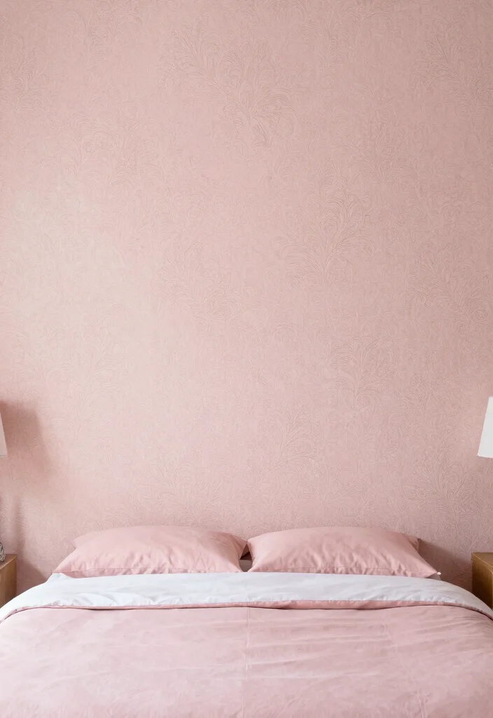 25 Ladies Bedroom Ideas That Are Feminine and Elegant 12. Textured Wallpaper 0