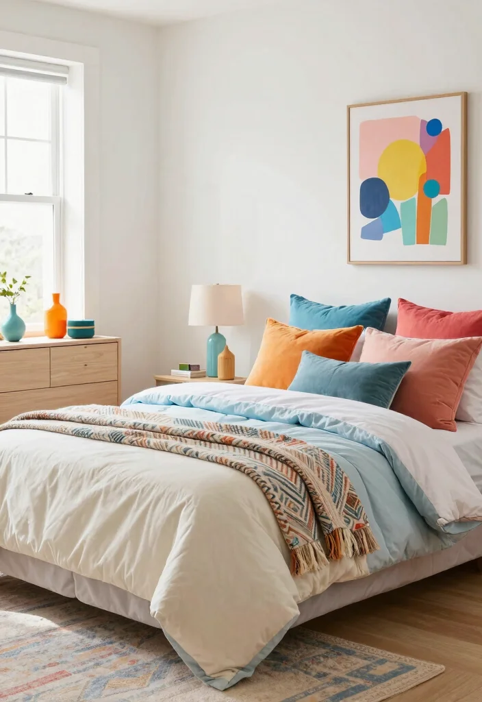 25 Light Bedroom Ideas for a Bright Airy Feel 6. Choose Bright Bedroom Decor 0