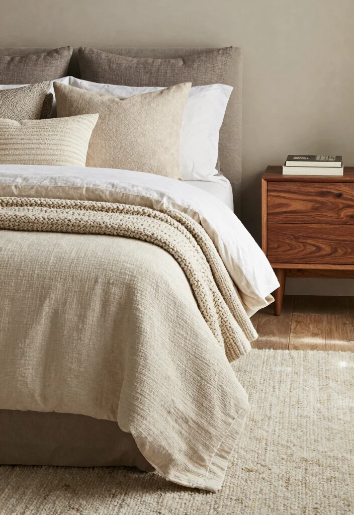 25 Mens Bedroom Ideas That Are Stylish and Modern 21. Layering Textures for Depth 0