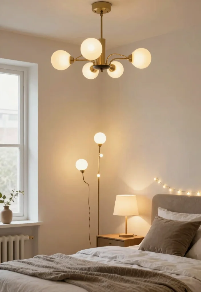 25 Modern Bedroom Ideas That Feel Sleek and Sophisticated 13. Layered Lighting for Ambiance 0