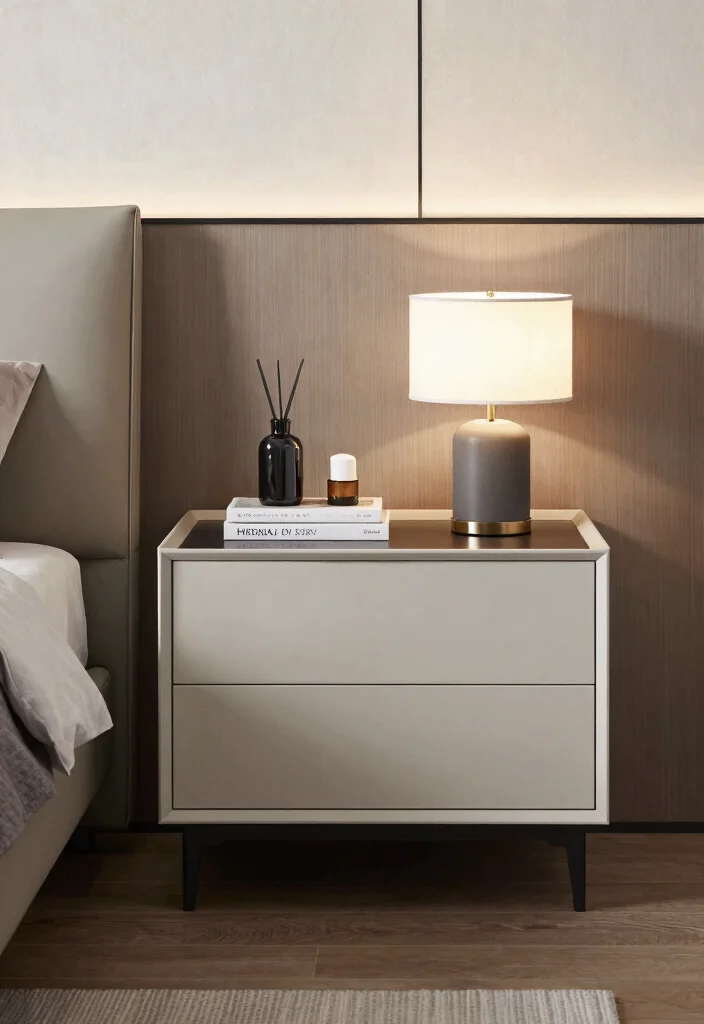 25 Modern Bedroom Ideas That Feel Sleek and Sophisticated 19. Functional Bedside Tables 0