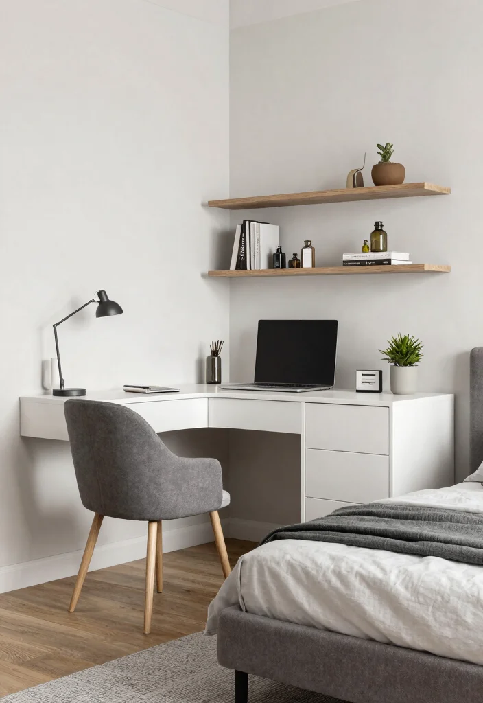 25 Modern Bedroom Ideas That Feel Sleek and Sophisticated 25. Functional Multi Use Space 0