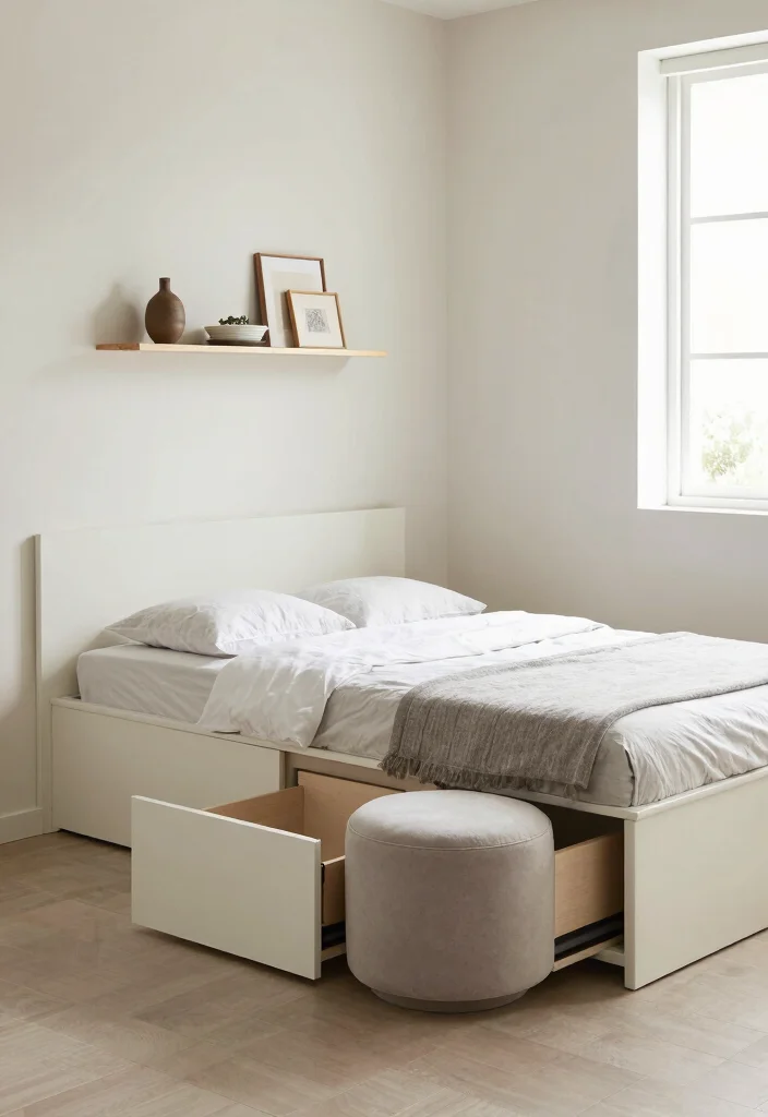 25 Modern Bedroom Ideas That Feel Sleek and Sophisticated 5. Space Saving Furniture Choices 0