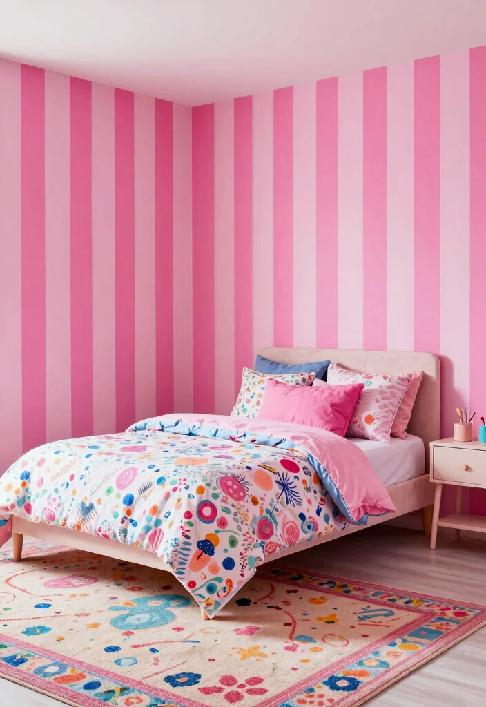 25+ Pink Bedroom Ideas That Are Chic and Playful 40 25 Pink Bedroom Ideas That Are Chic and Playful 10. Playful Pink Patterns 0