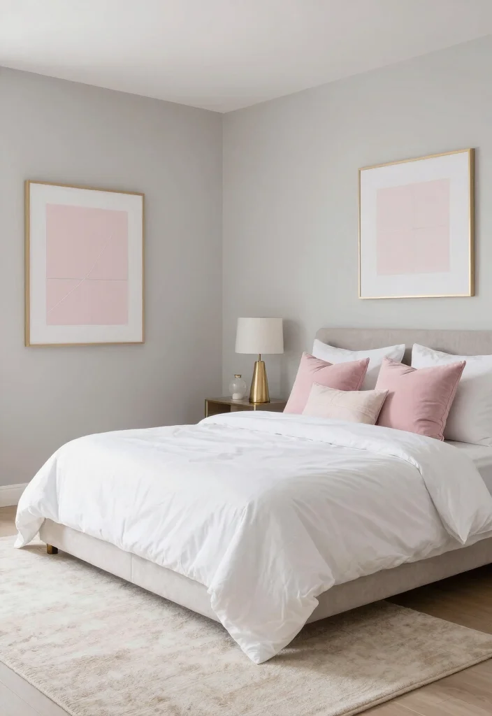 25+ Pink Bedroom Ideas That Are Chic and Playful 52 25 Pink Bedroom Ideas That Are Chic and Playful 12. Pink Accents in a Neutral Space 0