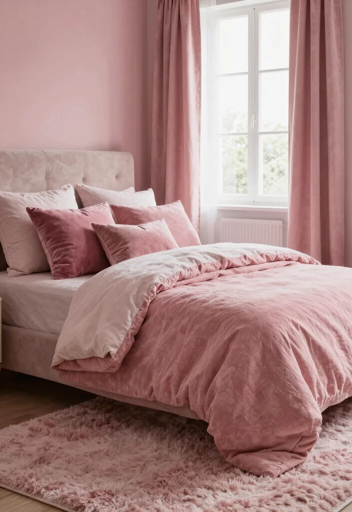 25+ Pink Bedroom Ideas That Are Chic and Playful 71 25 Pink Bedroom Ideas That Are Chic and Playful 21. Pink in Layered Textures 0