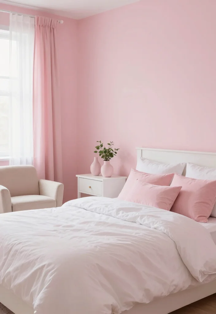 25+ Pink Bedroom Ideas That Are Chic and Playful 13 25 Pink Bedroom Ideas That Are Chic and Playful 3. Soft Pink Pastel Paradise 0