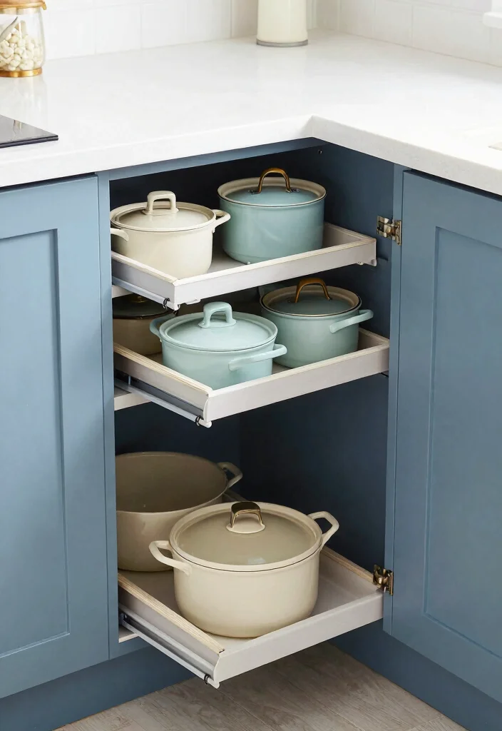 25 Small Galley Kitchen Ideas That Maximize Function 10. Corner Cabinets for Maximized Space 0