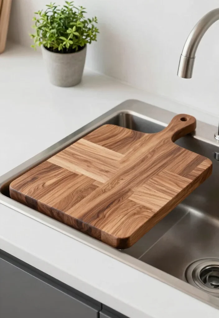 25 Small Galley Kitchen Ideas That Maximize Function 12. Built in Cutting Boards 0