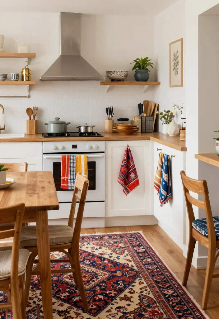 25+ Small Kitchen Ideas to Maximize Space and Style 51 25 Small Kitchen Ideas to Maximize Space and Style 21. Smart Use of Textiles 0