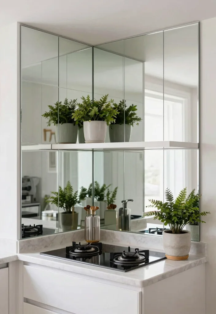 25+ Small Kitchen Ideas to Maximize Space and Style 74 25 Small Kitchen Ideas to Maximize Space and Style 24. Creative Use of Mirrors 0