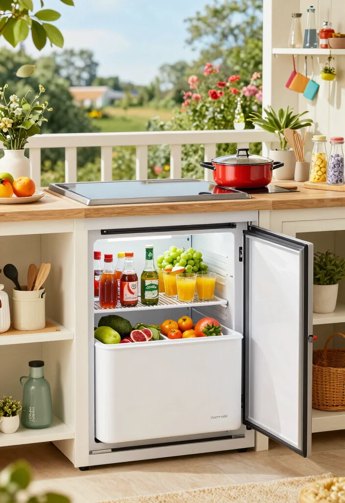 25 Small Outdoor Kitchen Ideas for Compact Spaces 12. Integrated Coolers 0