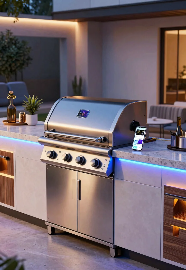 25 Small Outdoor Kitchen Ideas for Compact Spaces 8. Smart Technology Integration 0
