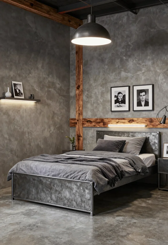 25 Teenage Boys Bedroom Ideas That Are Modern and Cool 20. Cool Industrial Edge 0