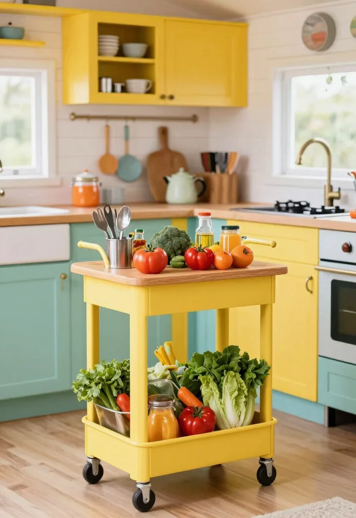 25+ Tiny House Kitchen Ideas That Maximize Every Corner 57 25 Tiny House Kitchen Ideas That Maximize Every Corner 17. Rolling Kitchen Carts 0