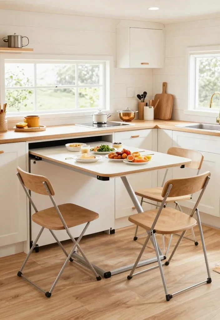 25+ Tiny House Kitchen Ideas That Maximize Every Corner 61 25 Tiny House Kitchen Ideas That Maximize Every Corner 21. Foldable Furniture Options 0