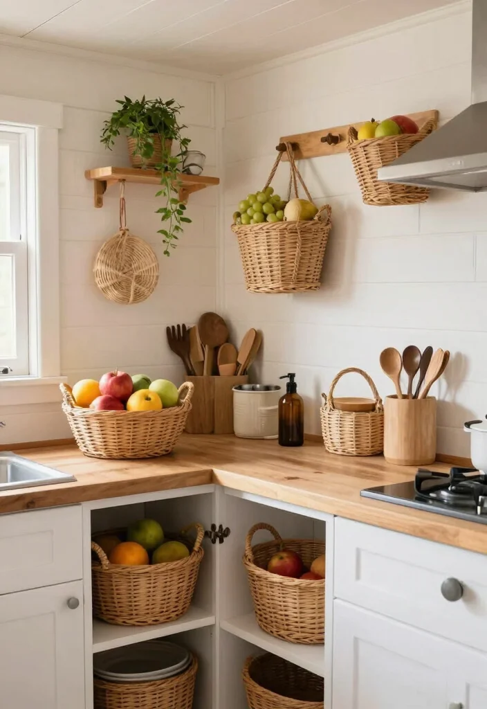 25+ Tiny House Kitchen Ideas That Maximize Every Corner 64 25 Tiny House Kitchen Ideas That Maximize Every Corner 24. Clever Use of Baskets 0