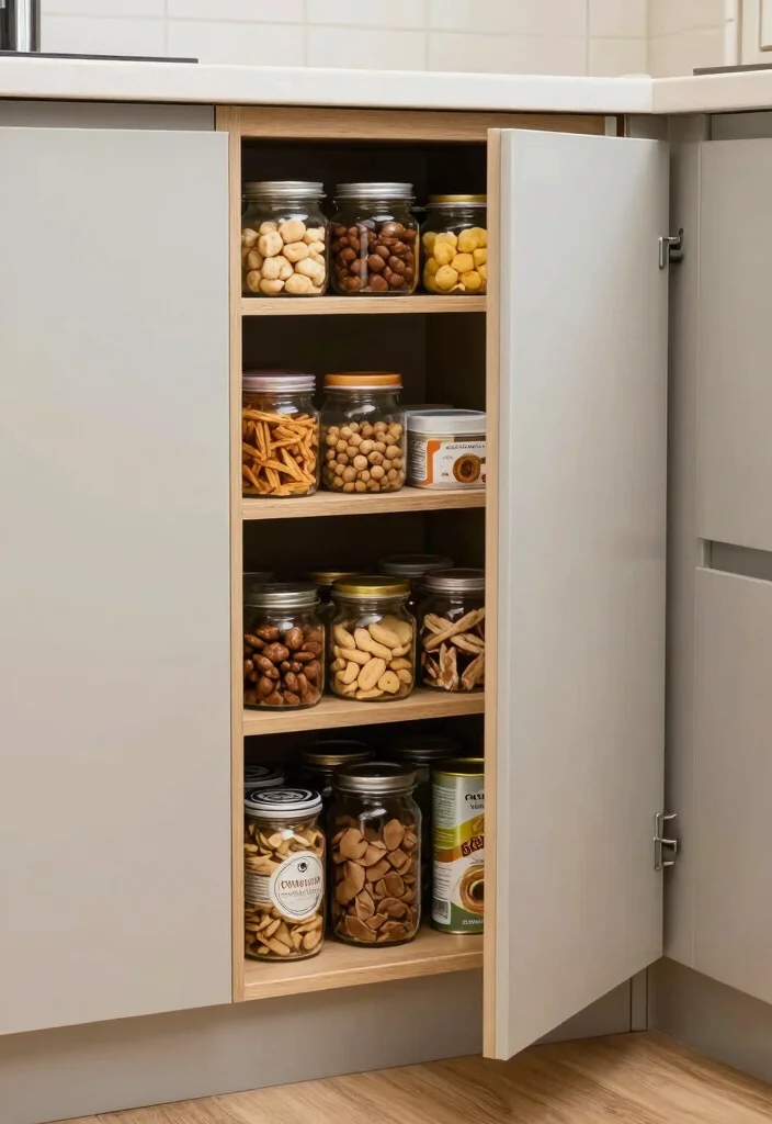 25+ Tiny House Kitchen Ideas That Maximize Every Corner 17 25 Tiny House Kitchen Ideas That Maximize Every Corner 7. Pull Out Pantry Solutions 0