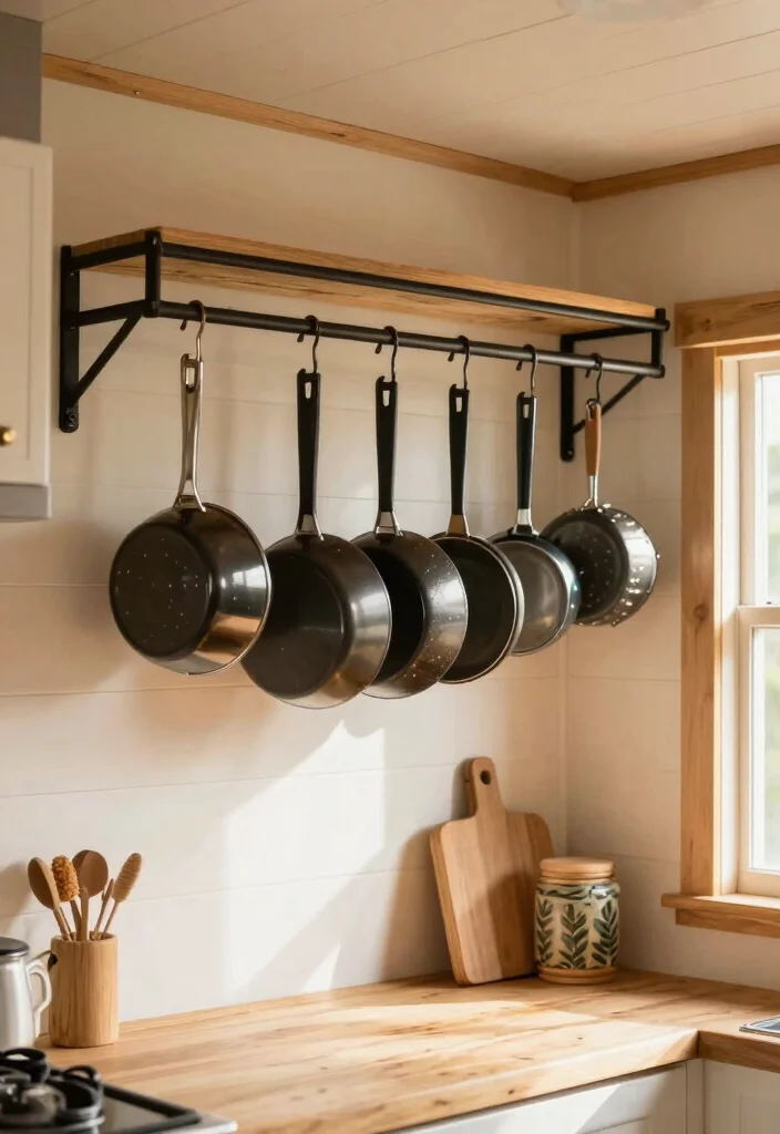 25+ Tiny House Kitchen Ideas That Maximize Every Corner 18 25 Tiny House Kitchen Ideas That Maximize Every Corner 8. Overhead Pot Racks 0