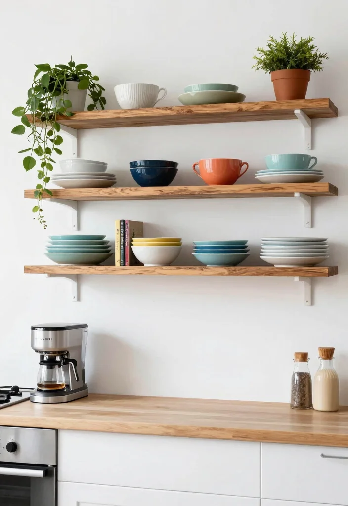 25 Very Small Kitchen Layout Ideas That Actually Work 1. Open Shelving for Easy Access 0