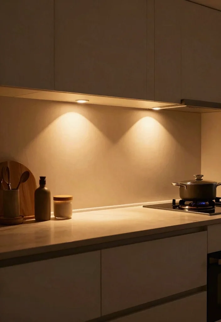 25 Very Small Kitchen Layout Ideas That Actually Work 14. Under Counter Lighting 0