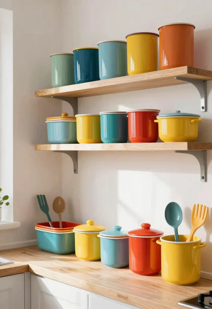 25 Very Small Kitchen Layout Ideas That Actually Work 19. Effective Use of Color Coding 0