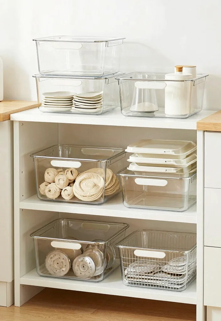 25 Very Small Kitchen Layout Ideas That Actually Work 20. Stackable Storage Solutions 0
