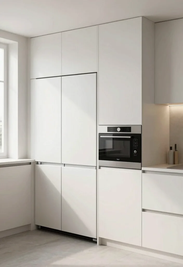 25 Very Small Kitchen Layout Ideas That Actually Work 4. Integrated Appliances 0