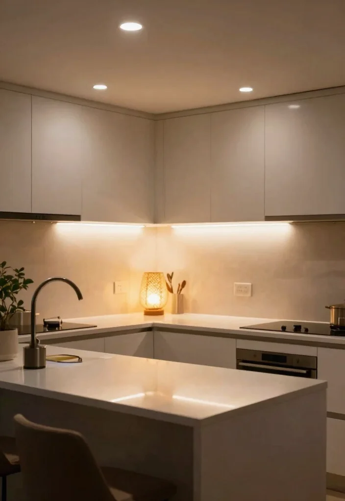 25 Very Small Kitchen Layout Ideas That Actually Work 6. Smart Lighting Solutions 0
