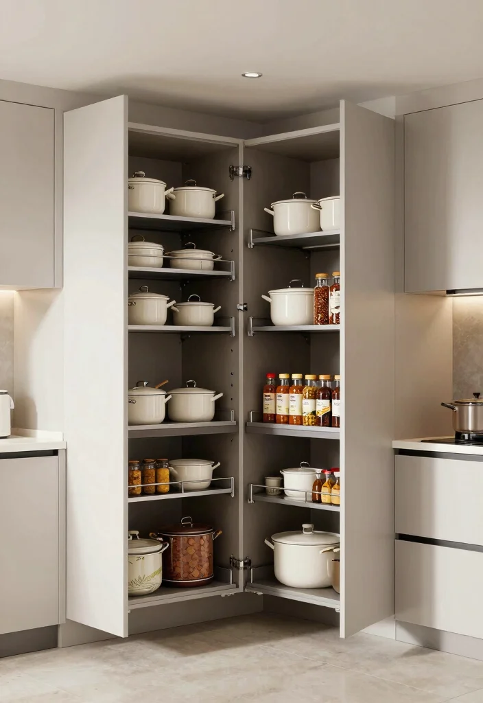 25 Very Small Kitchen Layout Ideas That Actually Work 9. Pull out Cabinets 0