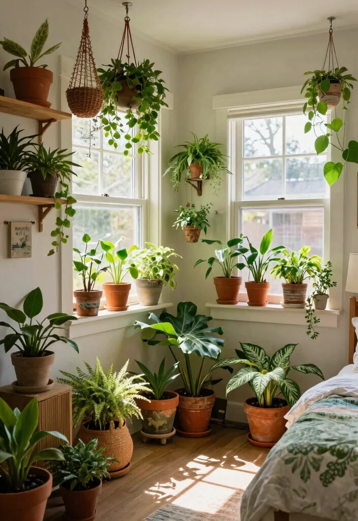 25+ Vintage Bedroom Ideas That Bring Retro Charm 34 25 Vintage Bedroom Ideas That Bring Retro Charm 14. Incorporating Plants 0