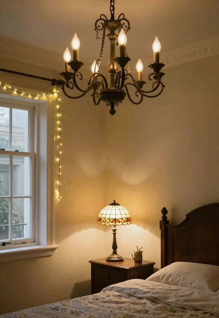 25+ Vintage Bedroom Ideas That Bring Retro Charm 14 25 Vintage Bedroom Ideas That Bring Retro Charm 4. Vintage Lighting Fixtures 0