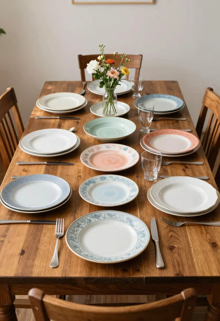 25 Vintage Kitchen Ideas That Bring Back Retro Charm 13. Vintage Tableware 0