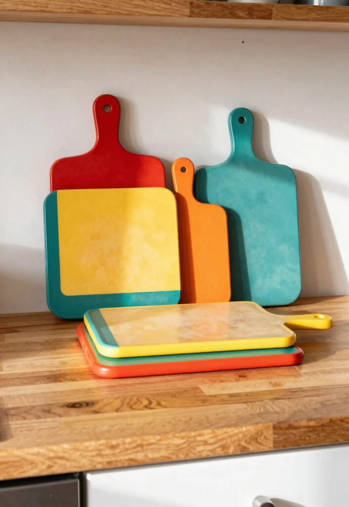 25 Vintage Kitchen Ideas That Bring Back Retro Charm 18. Retro Cutting Boards 0