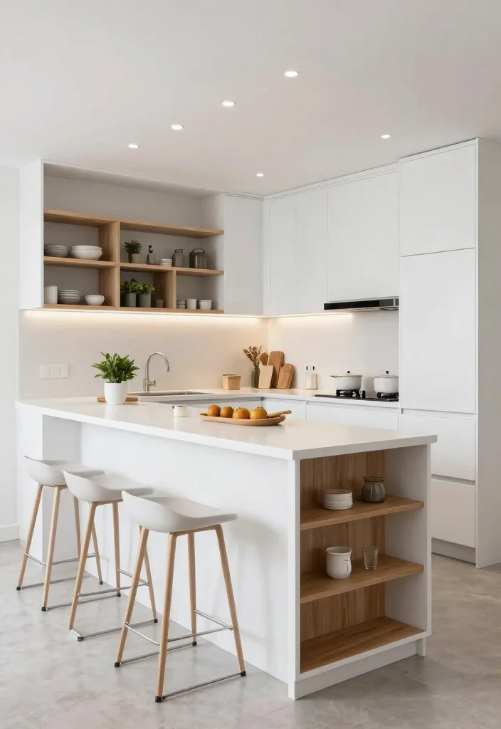 25+ White Kitchen Ideas That Feel Fresh and Modern 31 25 White Kitchen Ideas That Feel Fresh and Modern 11. Functional Kitchen Islands 0