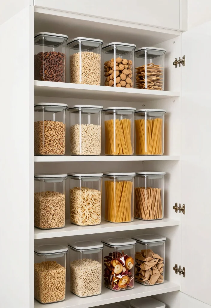 25+ White Kitchen Ideas That Feel Fresh and Modern 48 25 White Kitchen Ideas That Feel Fresh and Modern 18. Minimalist Pantry Solutions 0