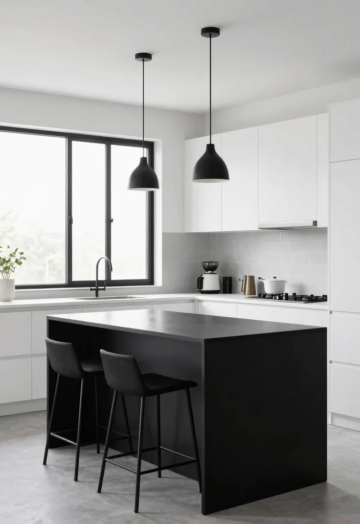 25+ White Kitchen Ideas That Feel Fresh and Modern 15 25 White Kitchen Ideas That Feel Fresh and Modern 5. Bold Black Accents 0