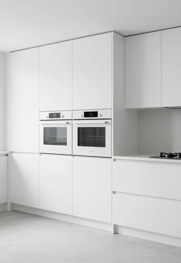 25+ White Kitchen Ideas That Feel Fresh and Modern 19 25 White Kitchen Ideas That Feel Fresh and Modern 9. Integrated Appliances 0