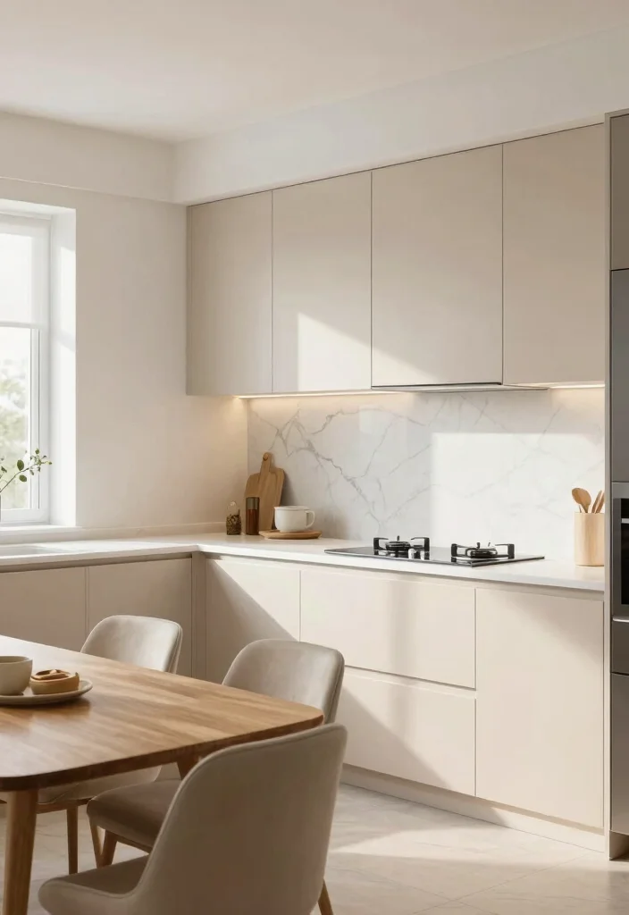 30 Beige Kitchen Ideas for a Soft and Elegant Look 12 30 Beige Kitchen Ideas for a Soft and Elegant Look 2. Beige and White Color Scheme 0